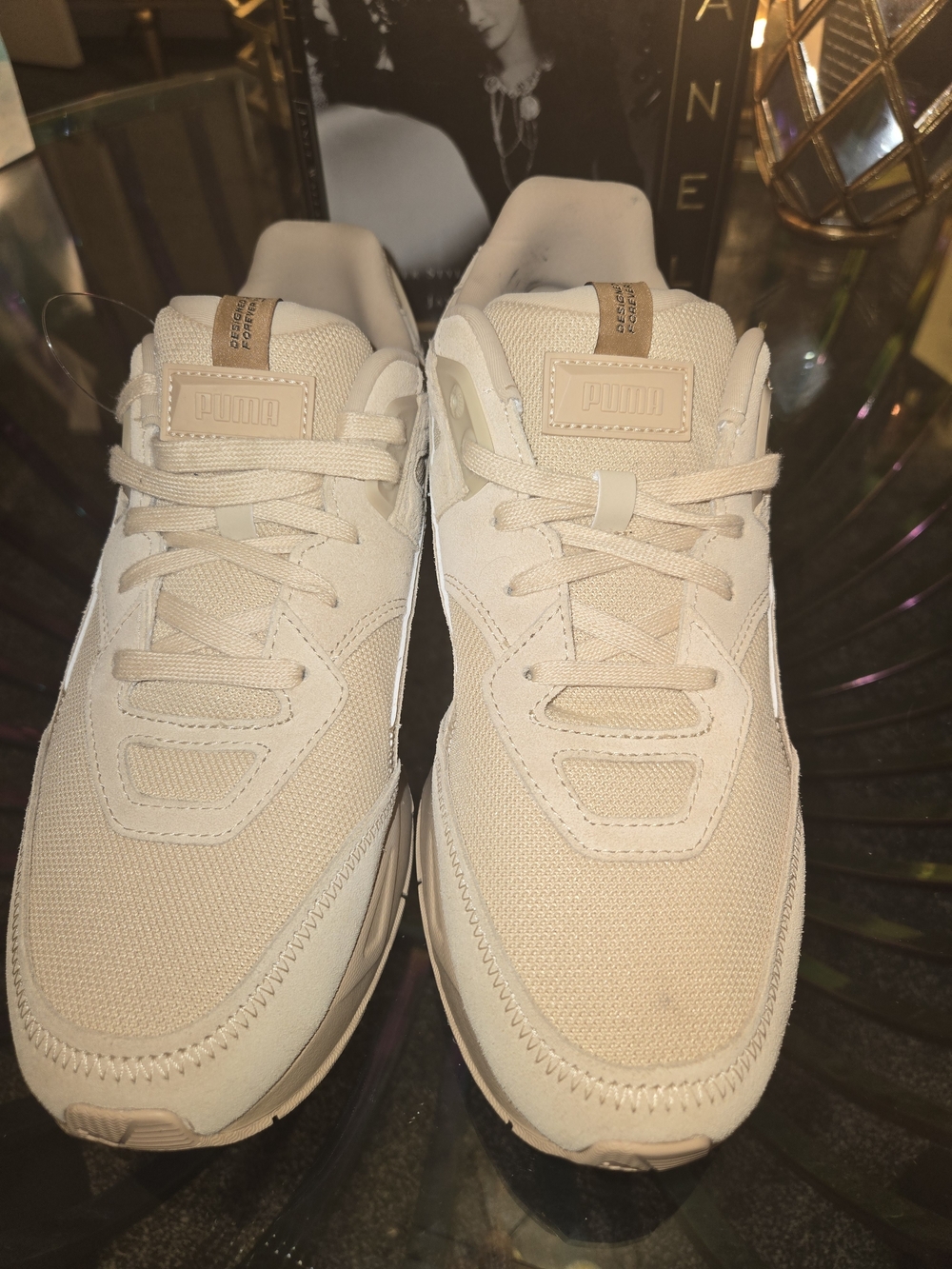 PUMA Mirage Sport Tonal in the 'Light Sand/Desert Tan' colorway 10.5 Men